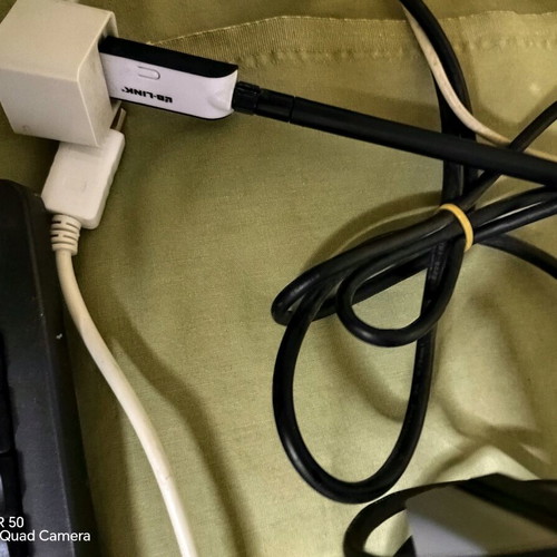 Samsung monitor used with mouse, keyboard and HDMI adapter