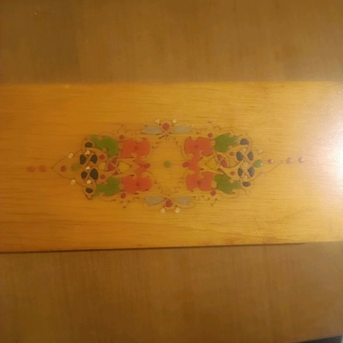Japanese wooden vintage box 1970 like new