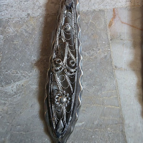 Silver 800 Filigree Spoons set of 6 like new, 100 years old
