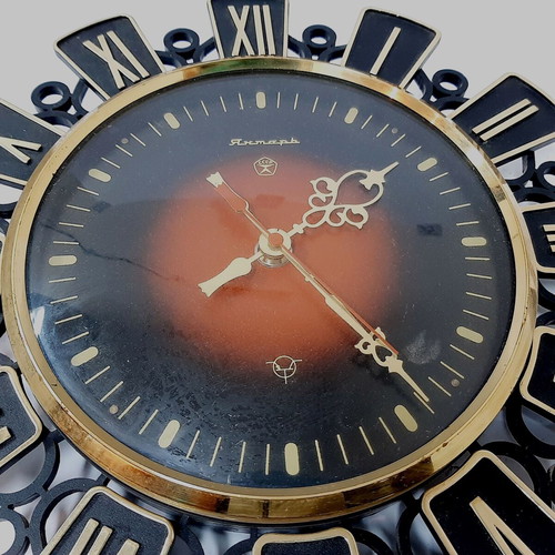 Jantar Vintage Electro-Mechanical Wall Clock USSR 80s, Like New