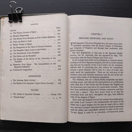 Health-Medicine, Egypt, Colonialism: Extremely rare edition of historical value, revealing treatise