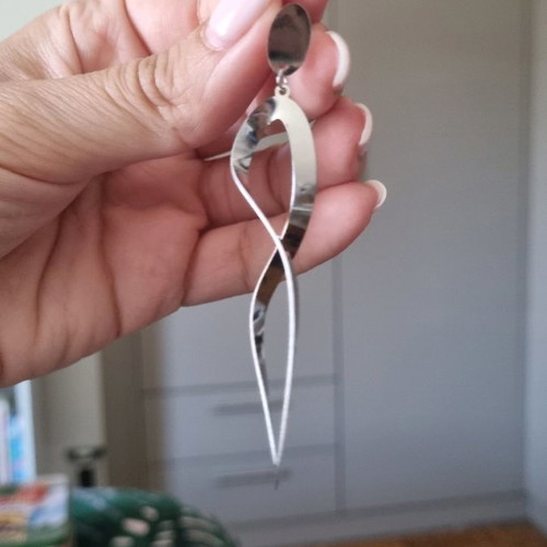 Silver intricate earrings new