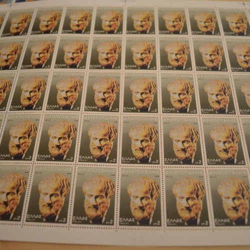 Aristotle 1978 Stamp Sheets, Complete Series, New, 4 Sheets of 50