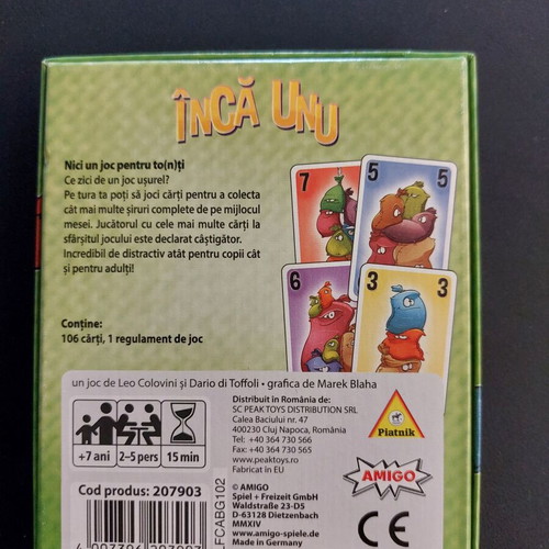 Board game Oikogeneia Sakoulaki Romanian edition like new with Greek instructions
