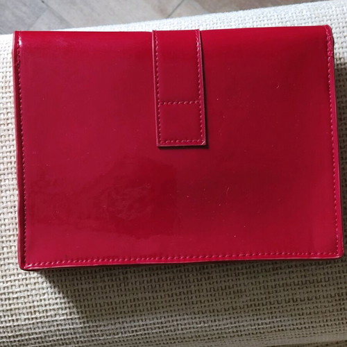 Miu Miu clutch red new with gold detailing