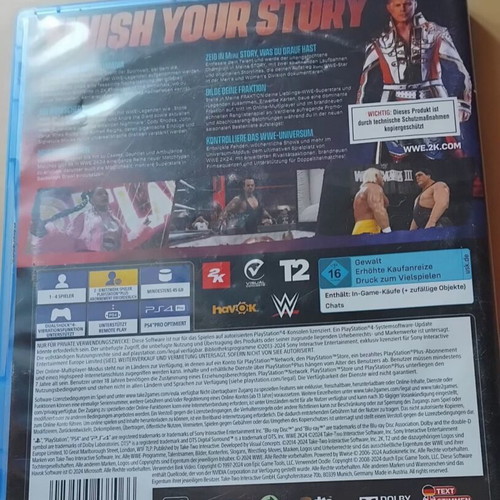 WWE2K24 PS4 game like new