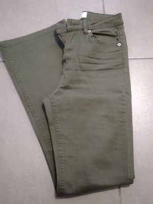 Khaki bell-bottom pants Terranova like new, size S