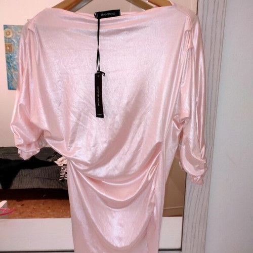 Zic Zac satin blouse baby pink, new with tags