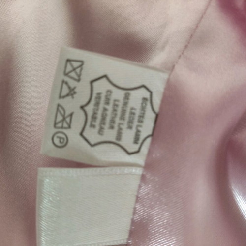 Lussile Leather Jacket Like New, Baby Pink, Size Medium