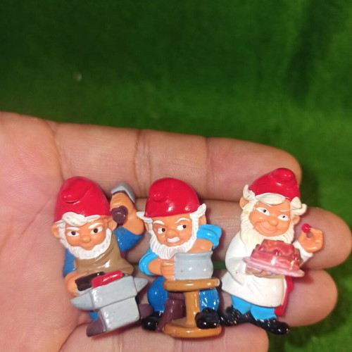 Kinder Surprise 1992 Dwarfs Professions Complete Collection 10/10 figures