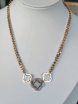 Steel Necklace New Gold Color