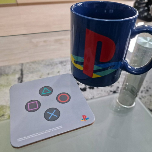 Playstation mug with coaster new