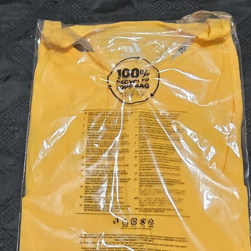 Adidas sleeveless t shirt new, yellow, size L