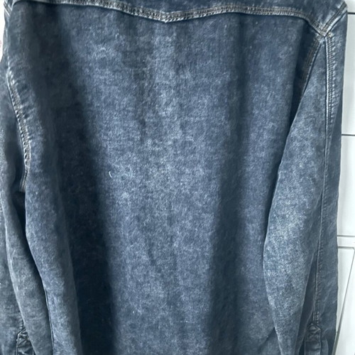 Engbers Men's Denim Shirt Acid Wash New Black Size M