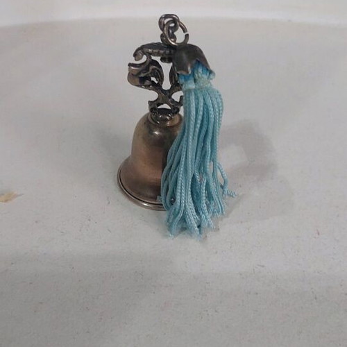 Vintage decorative bell like new with blue tassel