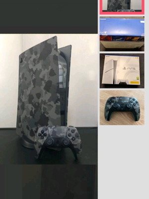 PlayStation 5 (PS5) like new, 500GB, camouflage covers and controller