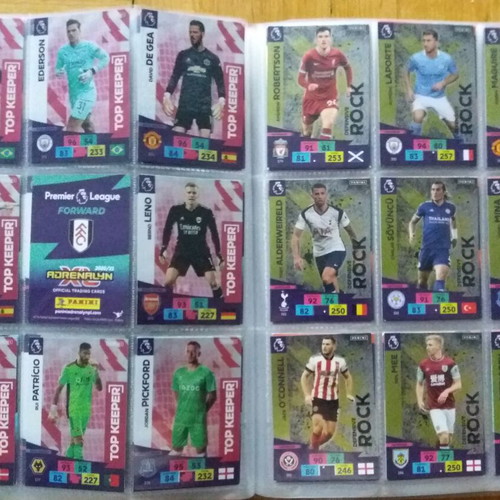 Premier League 2020-2021 Adrenalyn XL album with 425/468 cards like new