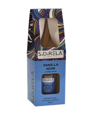 Αρωματικό χώρου με sticks Vanilla Noir 30ml Sidirela
