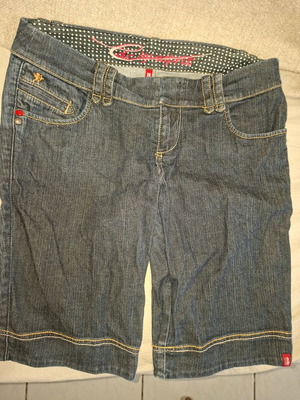 Esprit blue denim bermuda shorts size M like new