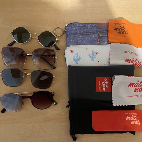 Sunglasses like new, black and brown