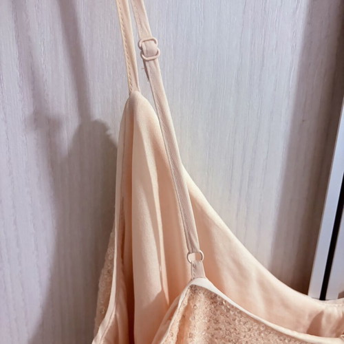 Dress H&M like new, pink nude with subtle sequins, size S-M