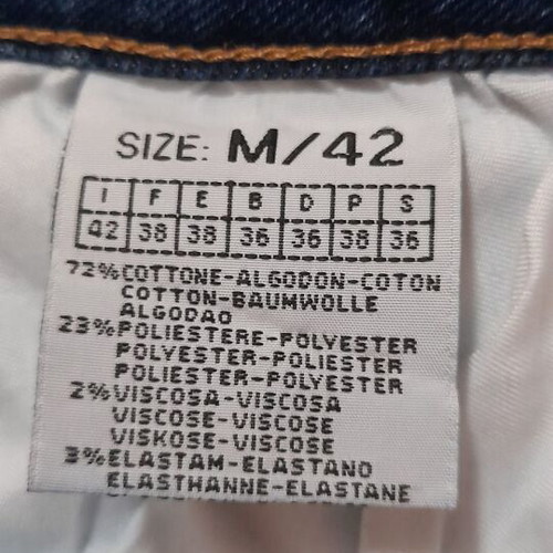 Jeans straight leg medium size like new, blue