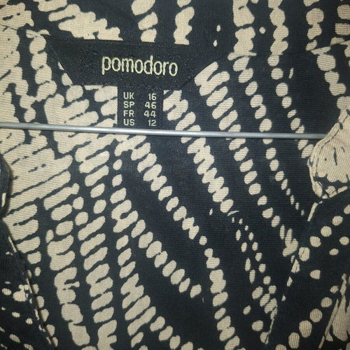 Viscose shirt like new, black and beige, size XXL