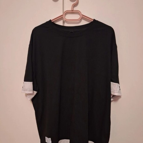Manfinity black men's T-shirt 3XL