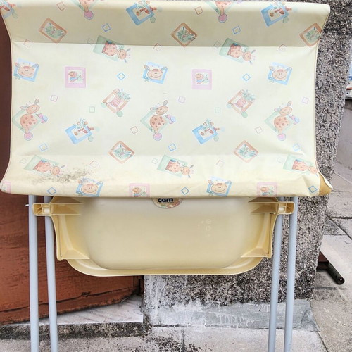Baby changing table used, length 78cm, width 46cm, height 120cm