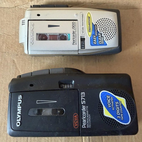 Journalist Cassette Recorders used, set of 2