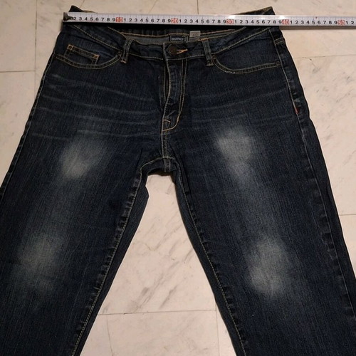 Capri denim pants Esmara like new, large size with fading