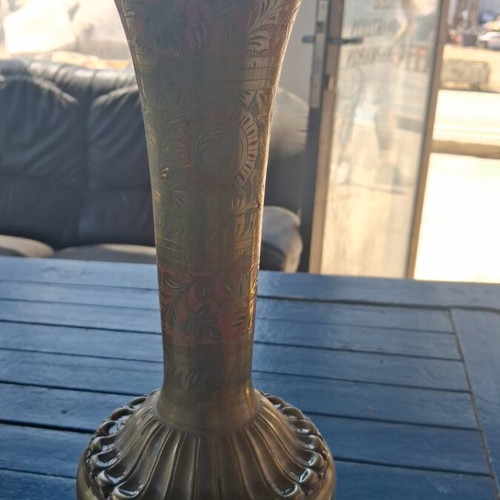 Flower vase used, bronze