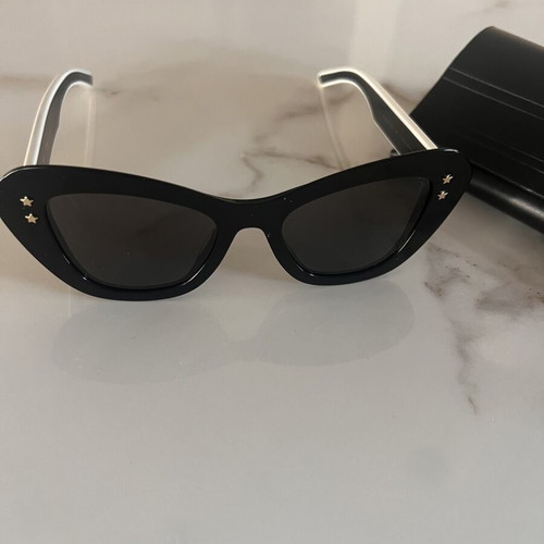 Dior PacificB3U40163 butterfly sunglasses, black with gold stars