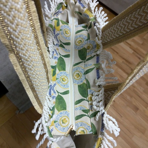 Shoulder beach bag new multicolor with unique weaving
