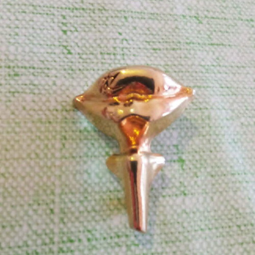 Salvador Dalí Collectible Brooch 1983, like new, gold-tone