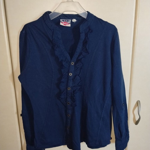 Lee Cooper long sleeve shirt blouse navy blue like new