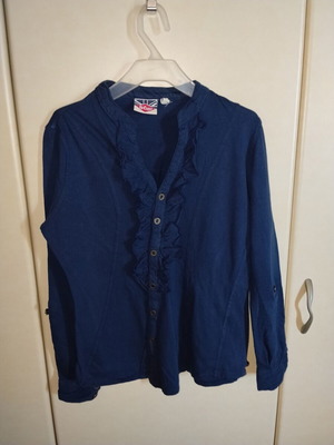 Lee Cooper long sleeve shirt blouse navy blue like new