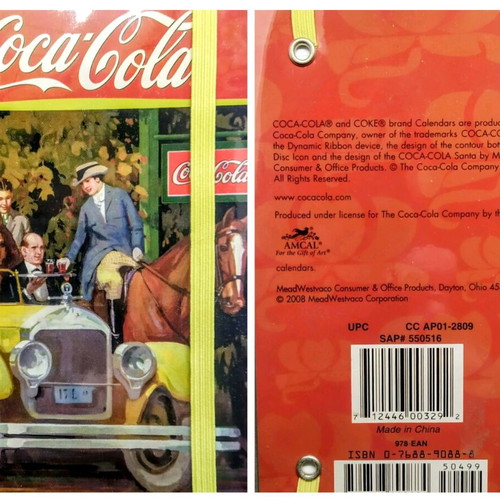 Vintage Coca-Cola planner 2009-2010 new