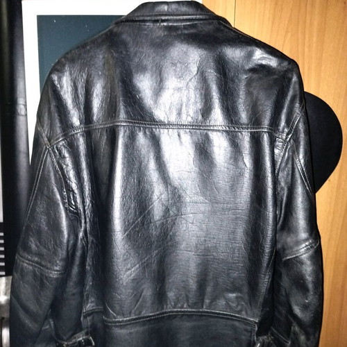 Vainas Leather leather jacket size Large black like new