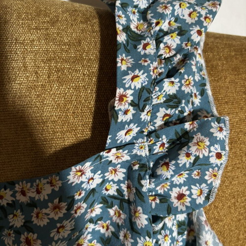 Floral dress Shein like new, blue turquoise, XS