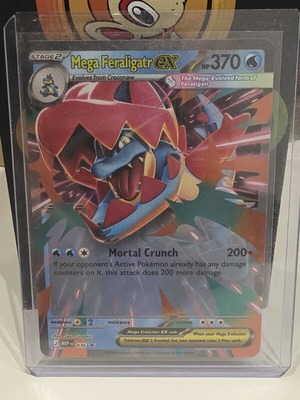 Mega Feraligatr ex MEP 036 Ascended Heroes Promo card new