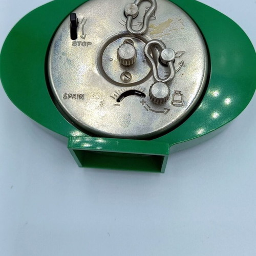 JAZ mechanical alarm clock table clock like new, 70s
