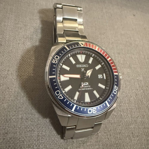 Seiko Prospex Samurai PADI Special Edition SRPB99K1 used automatic diver watch