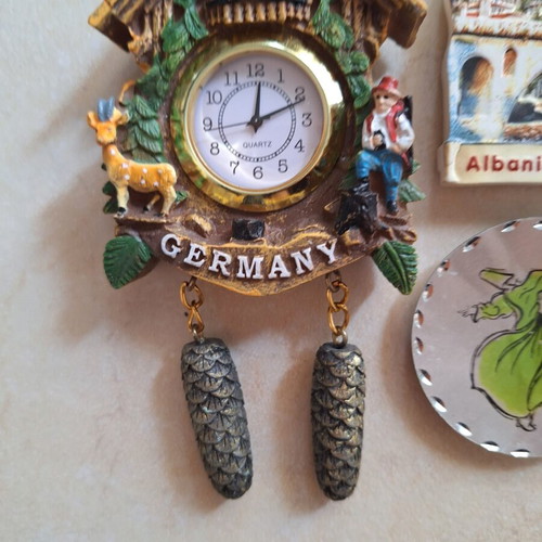 Set of five fridge magnets from abroad