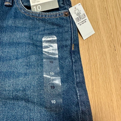 Gap Jean kids baggy pants new, age 10-11, blue