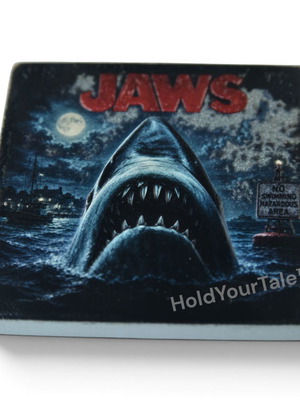 Jaws Ceramic Fridge Magnet 57×57 mm New
