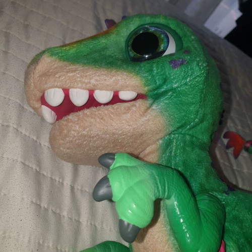 FurReal dinosaur like new, box only, missing parts