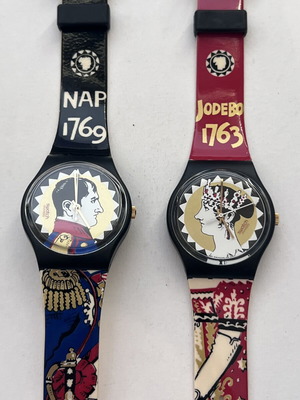 Swatch GB158 Aiglon & GB159 Aiglette watches new, colorful, 1993