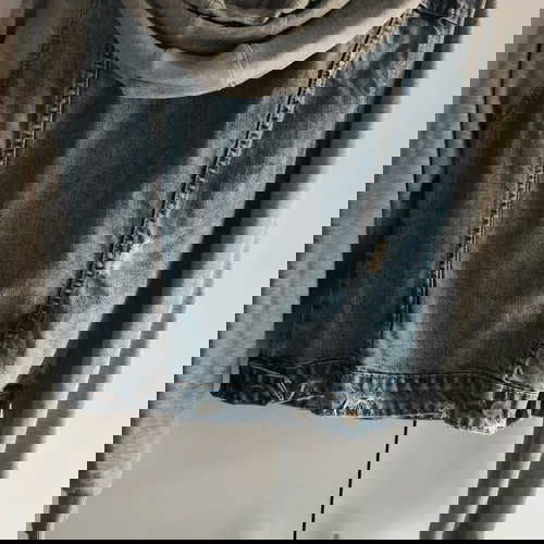 Τζιν τζάκετ με κουκούλα μεταχειρισμένο, μέγεθος M