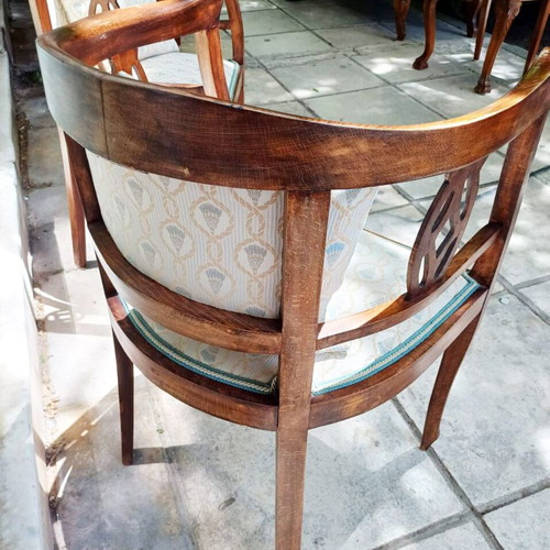 Tub Chairs antique pair made of solid wood like new
